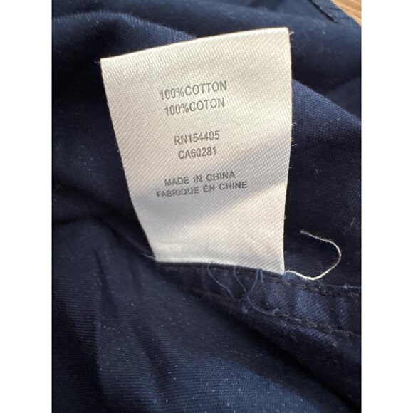 Danini Shirt Mens Modern Fit Navy Short Sleeve Button Up XX-Large 100% Cotton - Picture 7 of 8